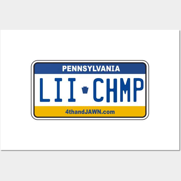 The LII Champ PA Plate Wall Art by Tailgate Team Tees